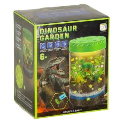 LED valgustusega mini-terraarium taimede ja dinosaurustega Soodukas.Com