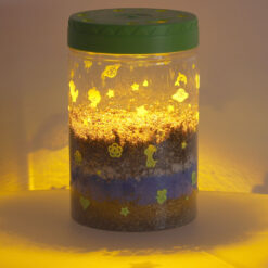 Alternative view of LED valgustusega mini-terraarium taimede ja dinosaurustega