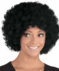 Alternative view of Must lokkis afro parukas