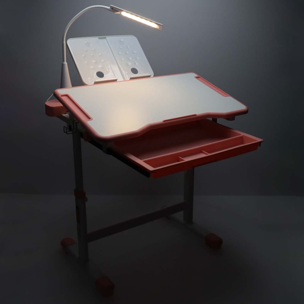 Reguleeritav laste kirjutuslaud ja tool + LED lamp ja lisad - Image 12