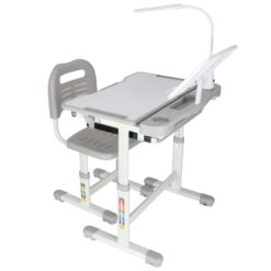Reguleeritav laste kirjutuslaud ja tool + LED lamp ja lisad Soodukas.Com
