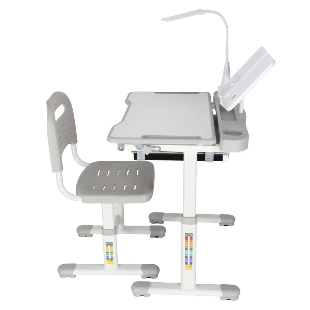 Reguleeritav laste kirjutuslaud ja tool + LED lamp ja lisad - Image 4