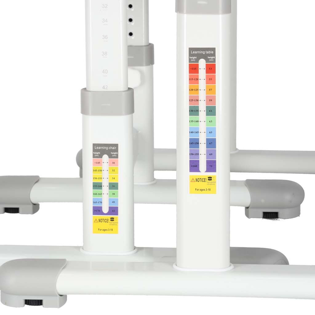 Reguleeritav laste kirjutuslaud ja tool + LED lamp ja lisad - Image 11