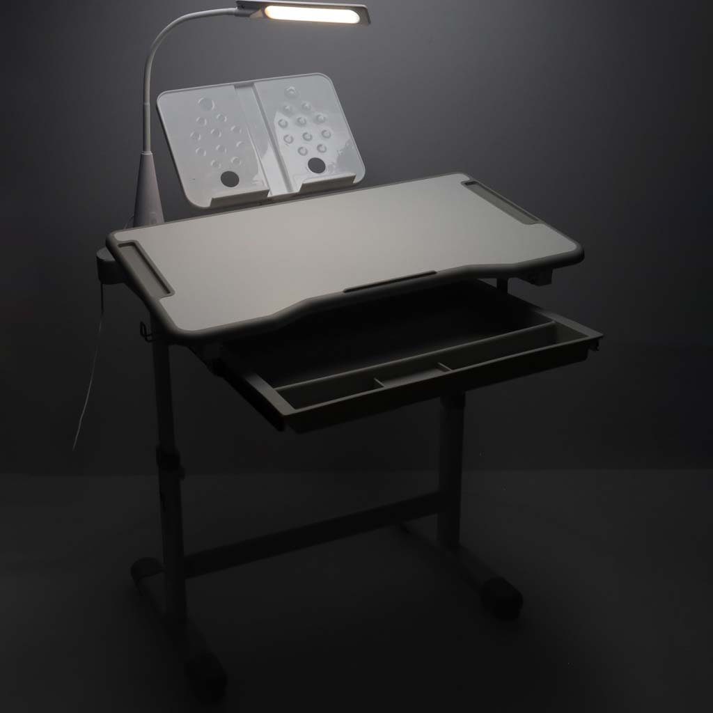 Reguleeritav laste kirjutuslaud ja tool + LED lamp ja lisad - Image 9