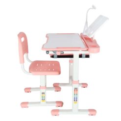 Reguleeritav laste kirjutuslaud ja tool + LED lamp ja lisad Soodukas.Com
