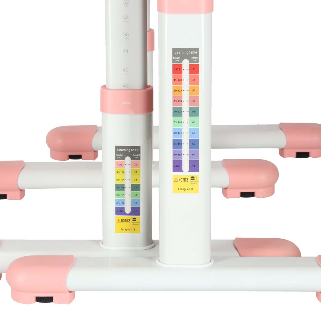 Reguleeritav laste kirjutuslaud ja tool + LED lamp ja lisad - Image 11
