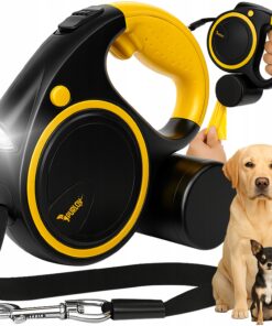 Automaatne 5m jalutusrihm taskulambi ja kotihoidikuga