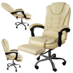 Kunstnahast kontoritool jalatoega