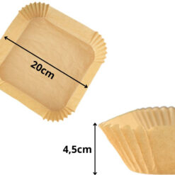 Küpsetuspaberid kuumaõhufritüürile 50tk Soodukas.Com