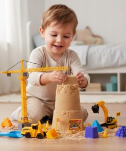 Alternative view of Mängukomplekt kineetilise liiva ja ehitusmasinatega
