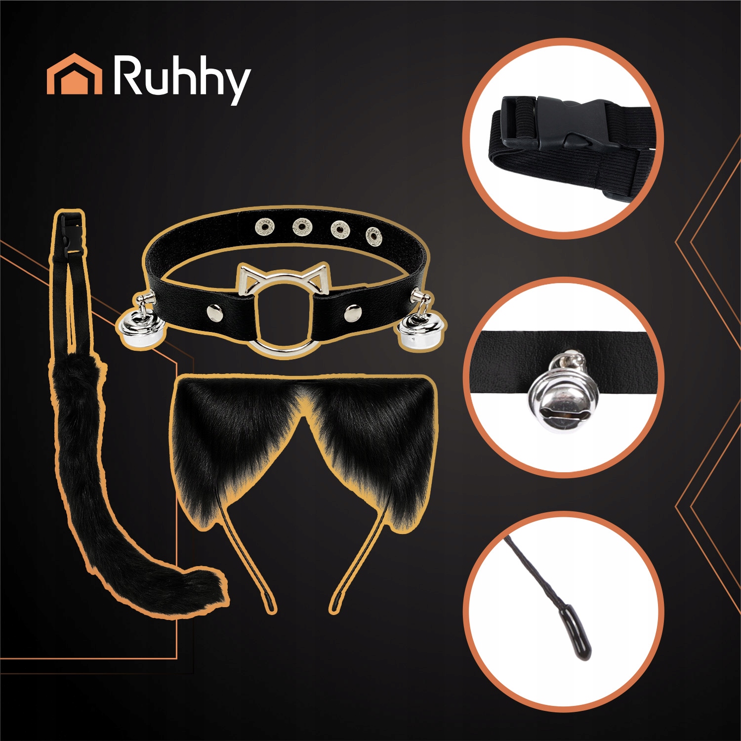 Musta kassi kostüüm - Image 4