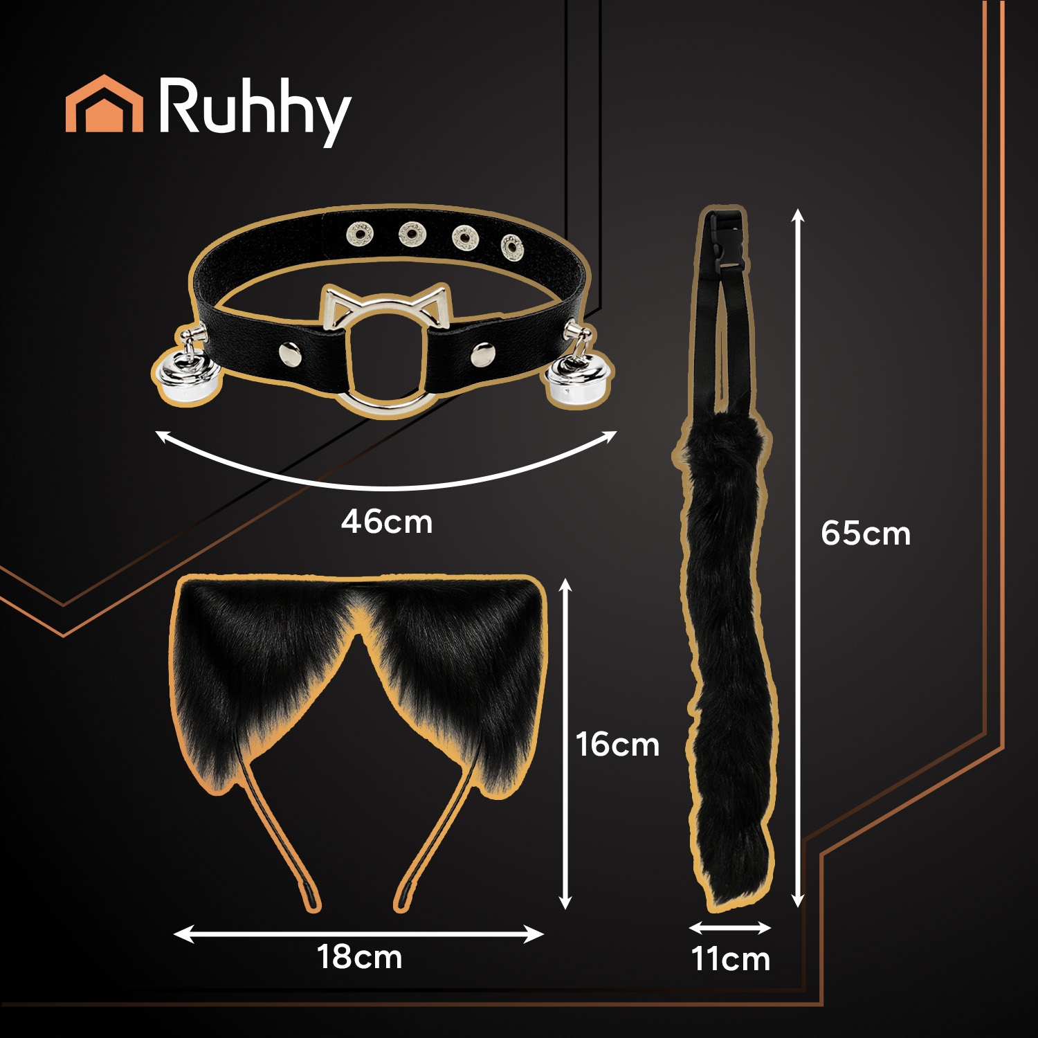 Musta kassi kostüüm - Image 5