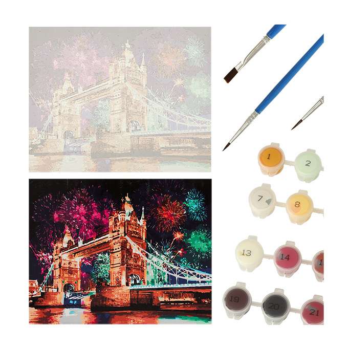 Numbrite järgi maalimise komplekt 50x40cm