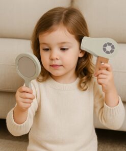 Alternative view of Puidust iluhooldustarvete ja kosmeetika komplekt lastele