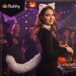 Alternative view of Valge kassi kostüüm