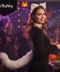 Alternative view of Valge kassi kostüüm