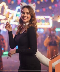 Valge kassi kostuum 2