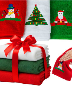 Jõuluteemalised käterätikud 3tk