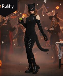 Alternative view of Loomakostüüm - karvane kassikostüüm, musta pantri kostüüm