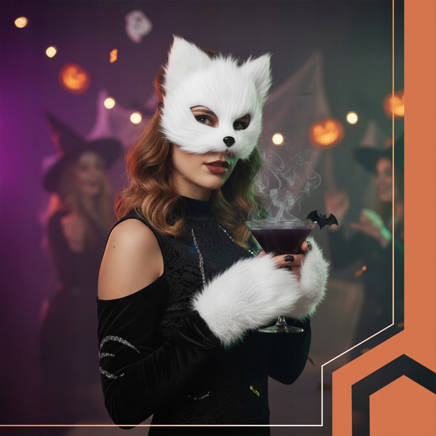 Loomakostüüm - karvane kassikostüüm, polaarrebase kostüüm - Image 2