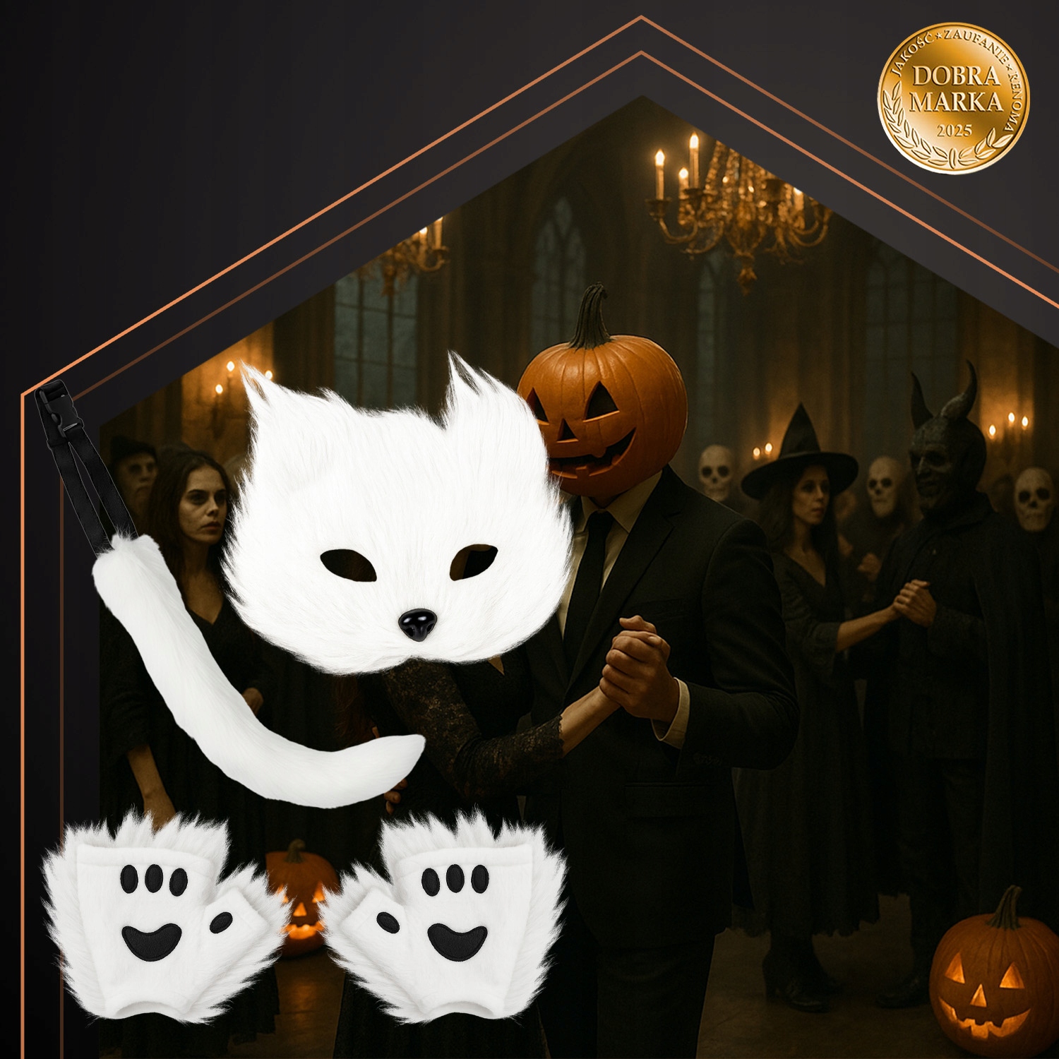 Loomakostüüm - karvane kassikostüüm, polaarrebase kostüüm - Image 6