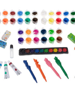 kunstitarvete komplekt puidust kohvris 2