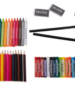 kunstitarvete komplekt puidust kohvris 8