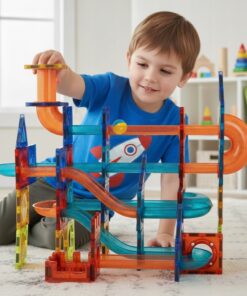 Alternative view of Magnetklotsid - 96-osaline pallirada