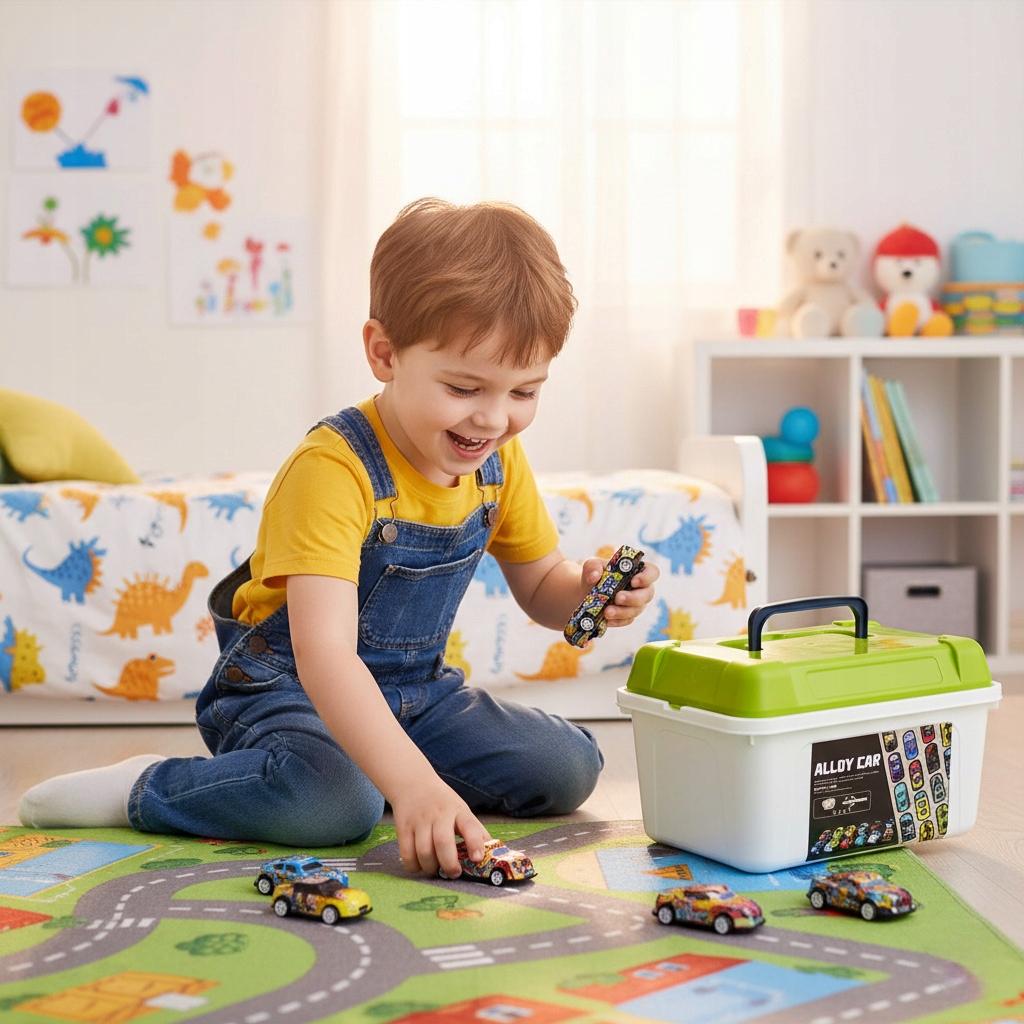 50tk mudelautode komplekt koos hoiukastiga - Image 2