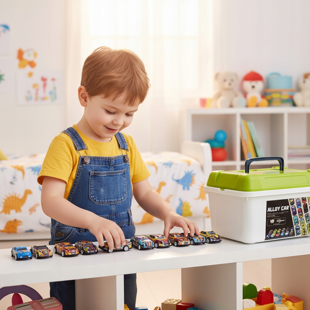 50tk mudelautode komplekt koos hoiukastiga - Image 3