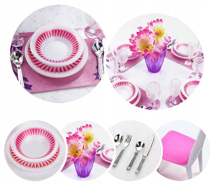 43-osaline nukumööbli komplekt - nukumööbel + nukunõud - Image 7