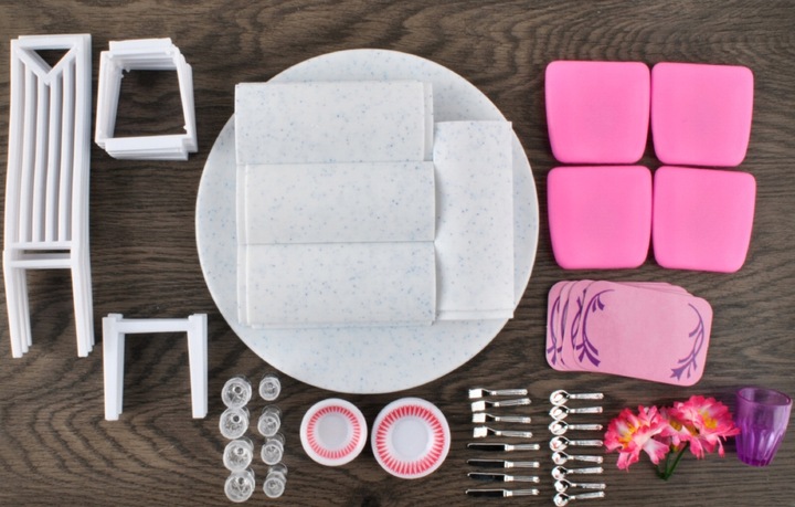 43-osaline nukumööbli komplekt - nukumööbel + nukunõud - Image 10