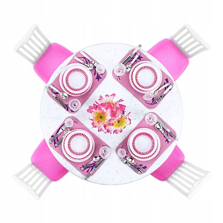 43-osaline nukumööbli komplekt - nukumööbel + nukunõud - Image 6