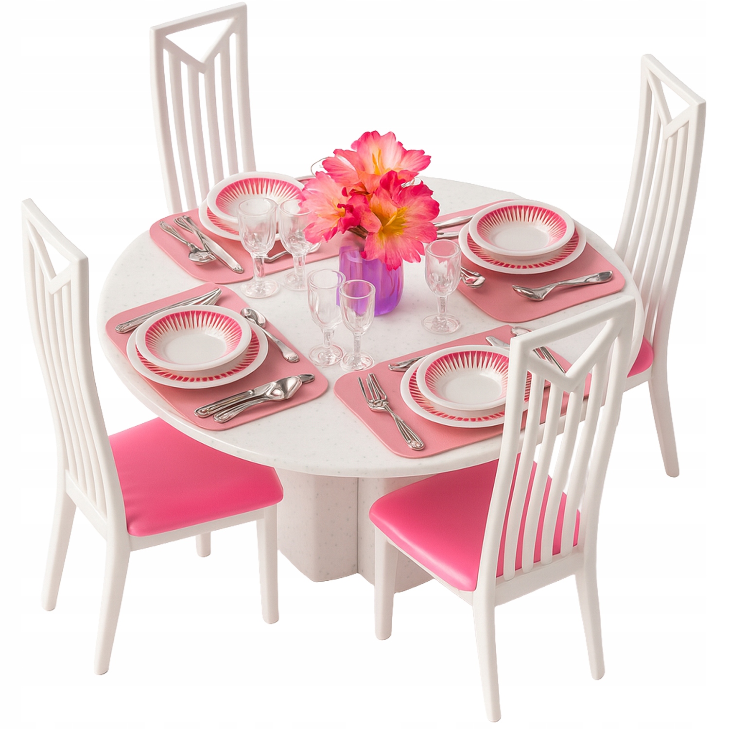 43-osaline nukumööbli komplekt - nukumööbel + nukunõud