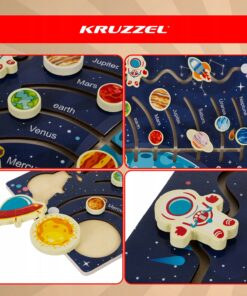 Alternative view of Puidust motoorika- ja õppemäng "Päikesesüsteem"