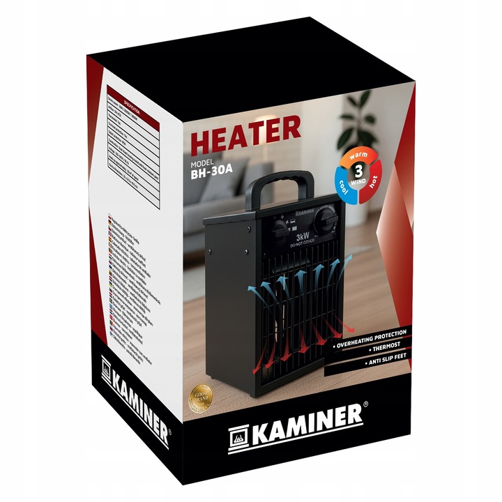 3000W elektriline soojapuhur termostaadiga - Image 7