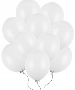 Tugevad valged õhupallid – 30cm, 100tk pakis