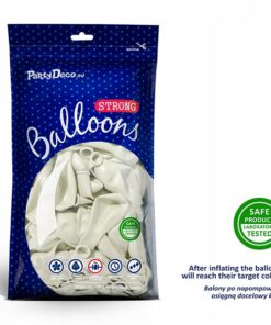 Alternative view of Tugevad valged õhupallid – 30cm, 100tk pakis