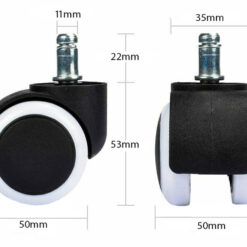 Kummist kontoritooli rattad 5tk Soodukas.Com