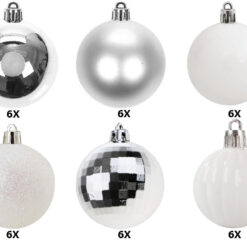 Kuuseehted - 36-osaline jõulukuulide komplekt Soodukas.Com