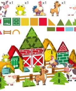 Alternative view of Magnetklotsid – 50-osaline komplekt Talu