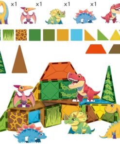 Alternative view of Magnetklotsid – 30-osaline komplekt Dinosaurused