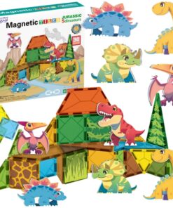 Magnetklotsid – 30-osaline komplekt Dinosaurused