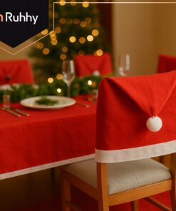 Päkapikumütsidega toolikatted 6tk + laudlina Soodukas.Com