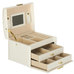 Lukustatav sahtlite ja peegliga ehtekarp Soodukas.Com