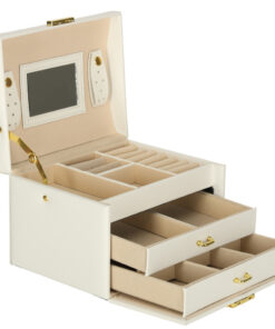 Lukustatav sahtlite ja peegliga ehtekarp Soodukas.Com