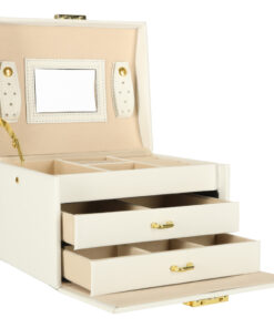 Lukustatav sahtlite ja peegliga ehtekarp Soodukas.Com