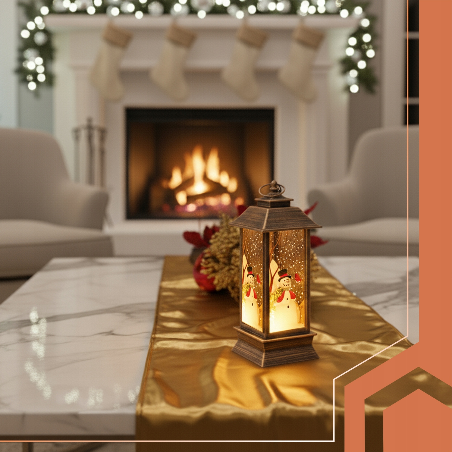 Jõululatern LED küünlaga - Image 11