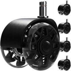 Kummist kontoritooli rattad 5tk