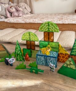 Magnetklotsid – 45-osaline komplekt loomadega Soodukas.Com